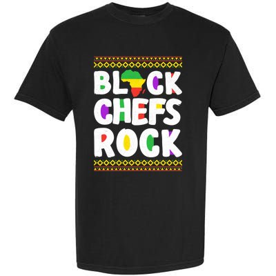 African American Black Chefs Rock Juneteenth Gift Garment-Dyed Heavyweight T-Shirt