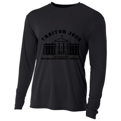 AntiBiden Anti Biden Couldn’t Run Shit Funny Joe Biden Traitor Joe Meme Cooling Performance Long Sleeve Crew