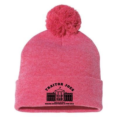 AntiBiden Anti Biden Couldn’t Run Shit Funny Joe Biden Traitor Joe Meme Pom Pom 12in Knit Beanie