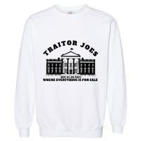 AntiBiden Anti Biden Couldn’t Run Shit Funny Joe Biden Traitor Joe Meme Garment-Dyed Sweatshirt