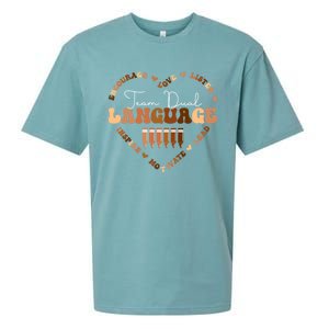 Afro African Black History Month Team Dual Language School Cool Gift Sueded Cloud Jersey T-Shirt