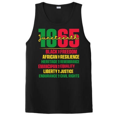 African American Black History 1865 Celebrating Junenth Funny Gift PosiCharge Competitor Tank