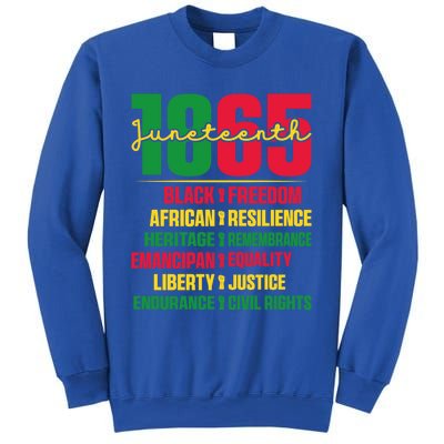 African American Black History 1865 Celebrating Junenth Funny Gift Sweatshirt