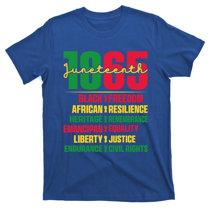 African American Black History 1865 Celebrating Junenth Funny Gift T-Shirt