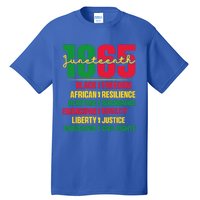 African American Black History 1865 Celebrating Junenth Funny Gift Tall T-Shirt