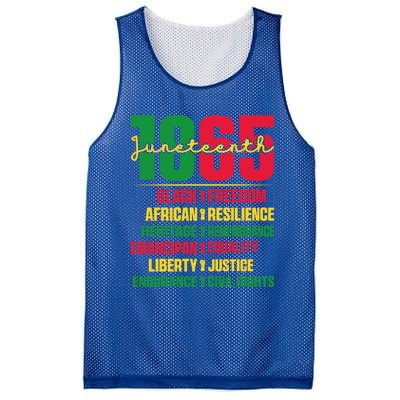 African American Black History 1865 Celebrating Junenth Funny Gift Mesh Reversible Basketball Jersey Tank