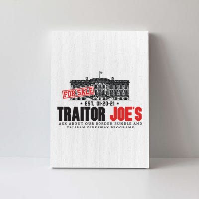 AntiBiden Anti Biden Joe's Border Crisis Funny Joe Biden Traitor Joe Meme Canvas