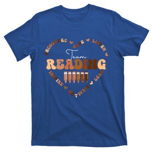 Afro African Black History Month Team Reading School Heart Funny Gift T-Shirt