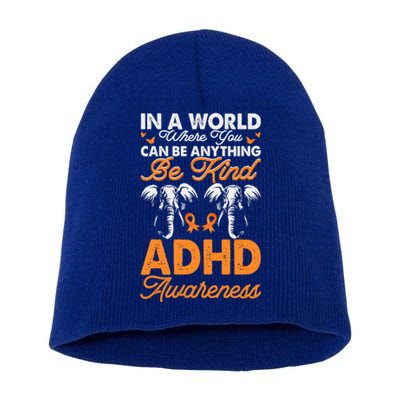 Adhd Awareness Be Anything Be Kind Autism Awareness Cute Gift Short Acrylic Beanie