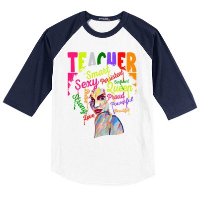 African American Black History Juneteenth Teacher Cool Gift Baseball Sleeve Shirt