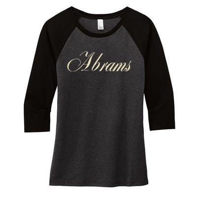 Abrams Women's Tri-Blend 3/4-Sleeve Raglan Shirt