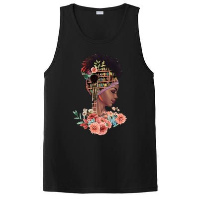 African American Black Librarian Reading Teacher Library Gift PosiCharge Competitor Tank