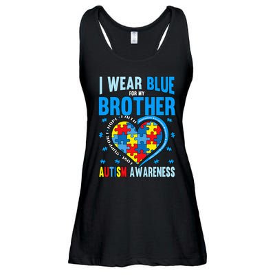 Autism Awareness Brother funny support Ladies Essential Flowy Tank