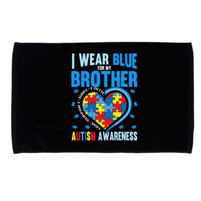 Autism Awareness Brother funny support Microfiber Hand Towel