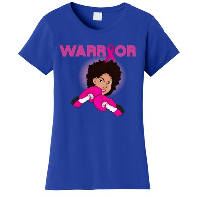 African American Black Breast Cancer Warrior Gift Women's T-Shirt