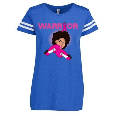 African American Black Breast Cancer Warrior Gift Enza Ladies Jersey Football T-Shirt