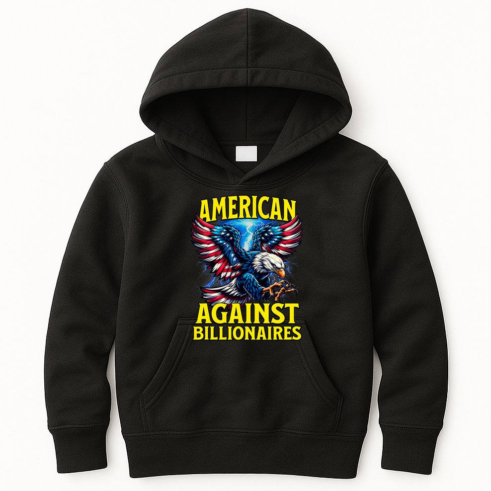 American Against Billionaires Kids Hoodie