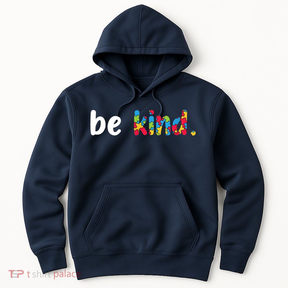 Autism Awareness Be Kind Colorful Puzzle Pieces Hoodie