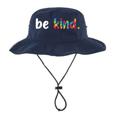 Autism Awareness Be Kind Colorful Puzzle Pieces Bucket Hat