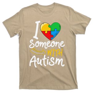 Autism Awareness Brother In Law I Love Someone With Autism T-Shirt