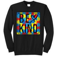 Autism Awareness Be Kind Kindness Puzzle Ribbon Heart Sweatshirt