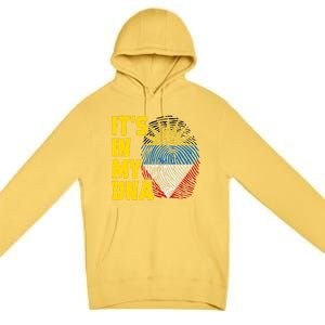 Antigua And Barbuda Dna Roots Antiguan Barbudan Flag Premium Pullover Hoodie