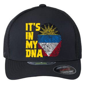 Antigua And Barbuda Dna Roots Antiguan Barbudan Flag Flexfit Unipanel Trucker Cap