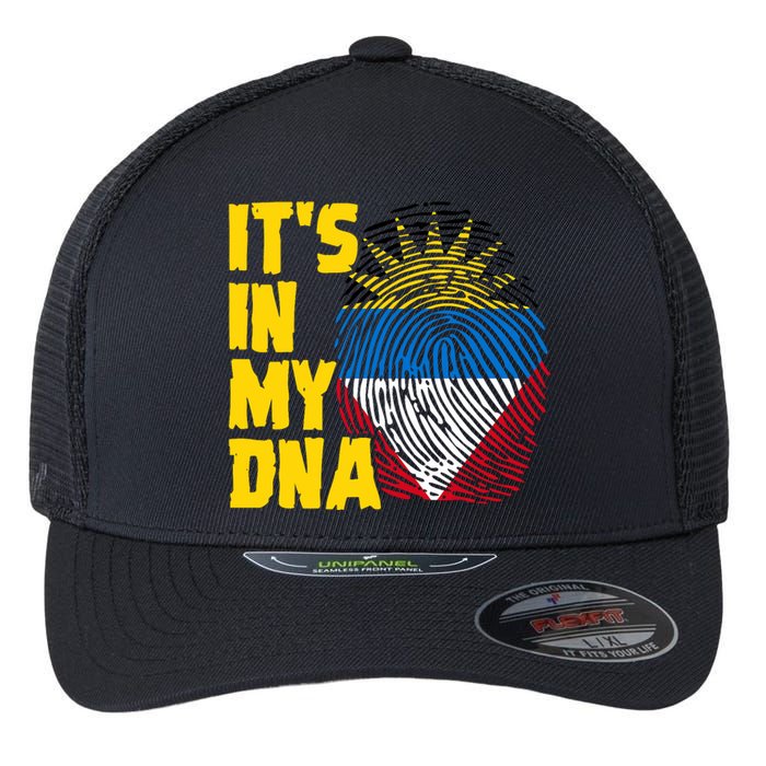 Antigua And Barbuda Dna Roots Antiguan Barbudan Flag Flexfit Unipanel Trucker Cap