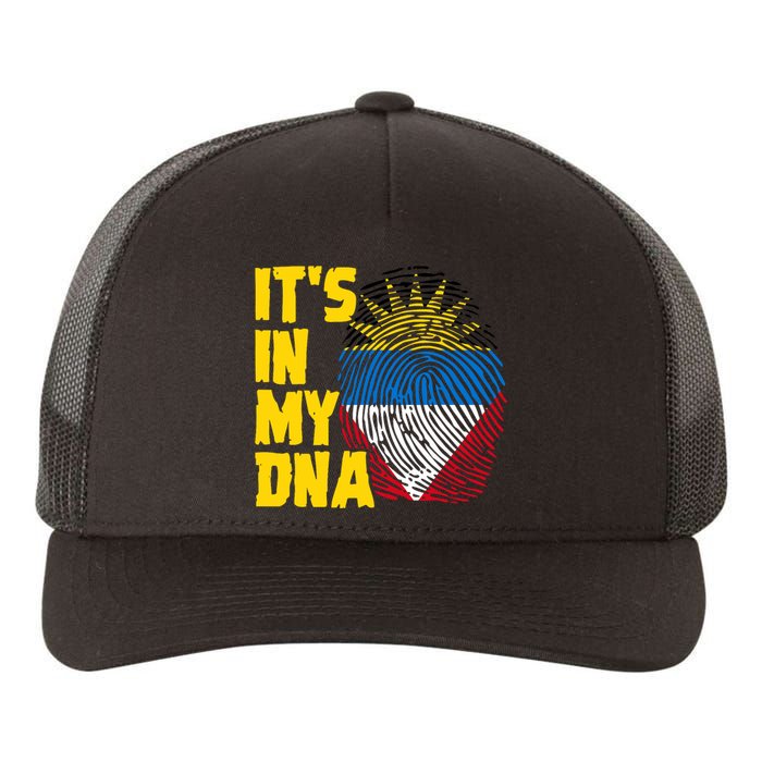 Antigua And Barbuda Dna Roots Antiguan Barbudan Flag Yupoong Adult 5-Panel Trucker Hat