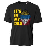 Antigua And Barbuda Dna Roots Antiguan Barbudan Flag Cooling Performance Crew T-Shirt