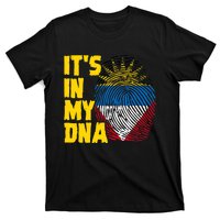 Antigua And Barbuda Dna Roots Antiguan Barbudan Flag T-Shirt