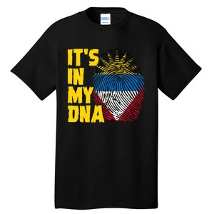 Antigua And Barbuda Dna Roots Antiguan Barbudan Flag Tall T-Shirt