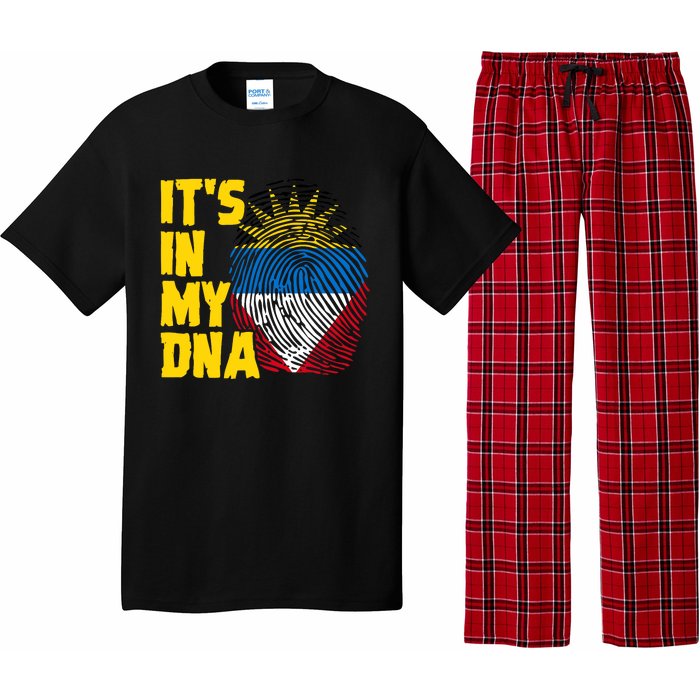 Antigua And Barbuda Dna Roots Antiguan Barbudan Flag Pajama Set