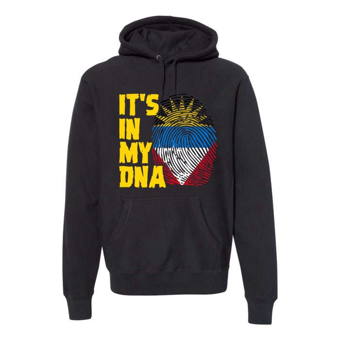 Antigua And Barbuda Dna Roots Antiguan Barbudan Flag Premium Hoodie