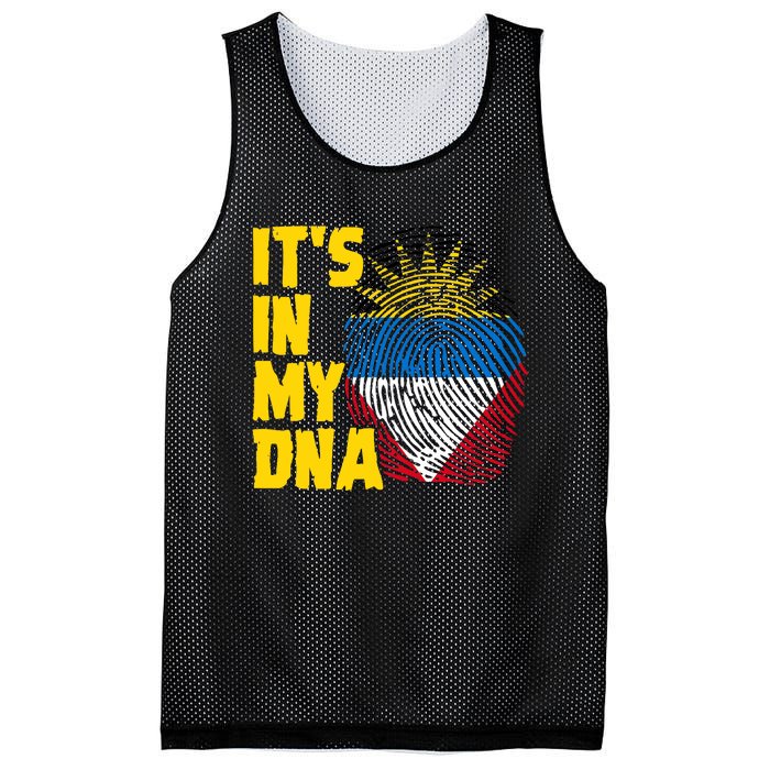 Antigua And Barbuda Dna Roots Antiguan Barbudan Flag Mesh Reversible Basketball Jersey Tank