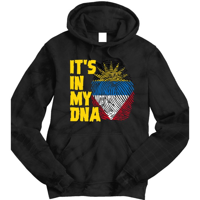 Antigua And Barbuda Dna Roots Antiguan Barbudan Flag Tie Dye Hoodie