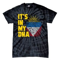 Antigua And Barbuda Dna Roots Antiguan Barbudan Flag Tie-Dye T-Shirt