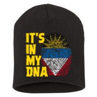 Antigua And Barbuda Dna Roots Antiguan Barbudan Flag Short Acrylic Beanie