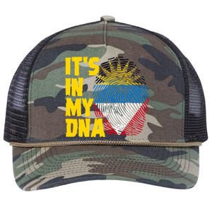 Antigua And Barbuda Dna Roots Antiguan Barbudan Flag Retro Rope Trucker Hat Cap