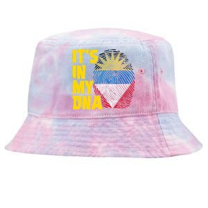 Antigua And Barbuda Dna Roots Antiguan Barbudan Flag Tie-Dyed Bucket Hat