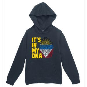 Antigua And Barbuda Dna Roots Antiguan Barbudan Flag Urban Pullover Hoodie