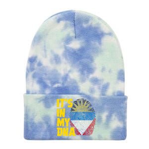 Antigua And Barbuda Dna Roots Antiguan Barbudan Flag Tie Dye 12in Knit Beanie