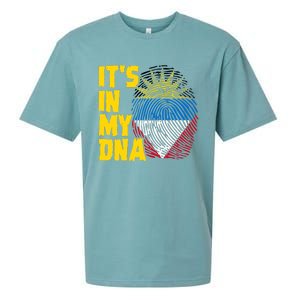 Antigua And Barbuda Dna Roots Antiguan Barbudan Flag Sueded Cloud Jersey T-Shirt