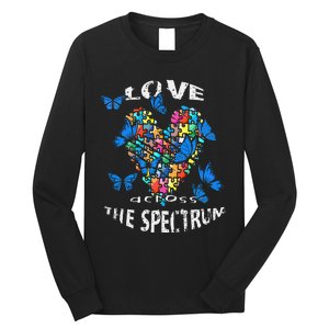 Autism Awareness Blue Butterflies Tee Spectrum Long Sleeve Shirt