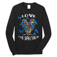 Autism Awareness Blue Butterflies Tee Spectrum Long Sleeve Shirt