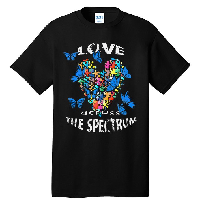 Autism Awareness Blue Butterflies Tee Spectrum Tall T-Shirt