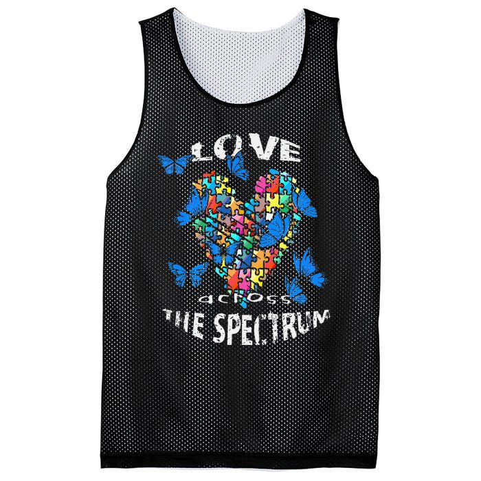 Autism Awareness Blue Butterflies Tee Spectrum Mesh Reversible Basketball Jersey Tank