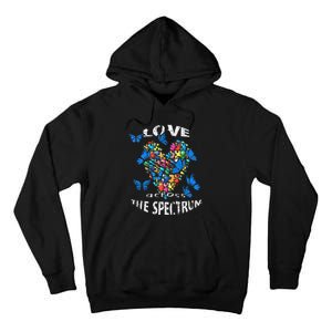 Autism Awareness Blue Butterflies Tee Spectrum Tall Hoodie