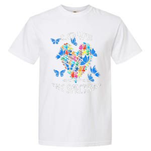 Autism Awareness Blue Butterflies Tee Spectrum Garment-Dyed Heavyweight T-Shirt