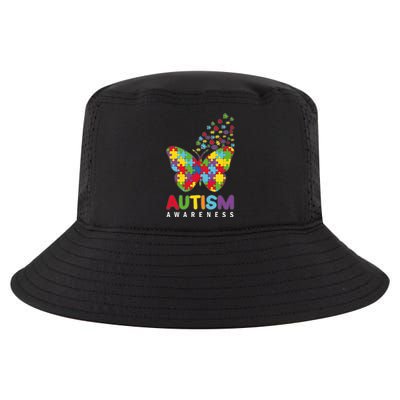 Autism Awareness Butterfly Puzzle Pieces Cool Comfort Performance Bucket Hat